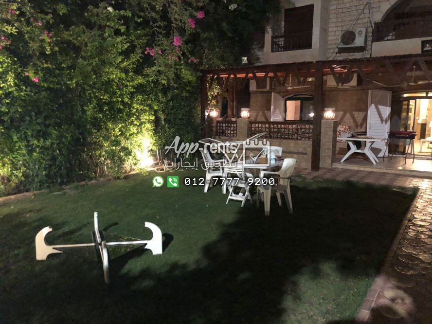 شالية ارضى بحديقة للايجار في مارينا ١
